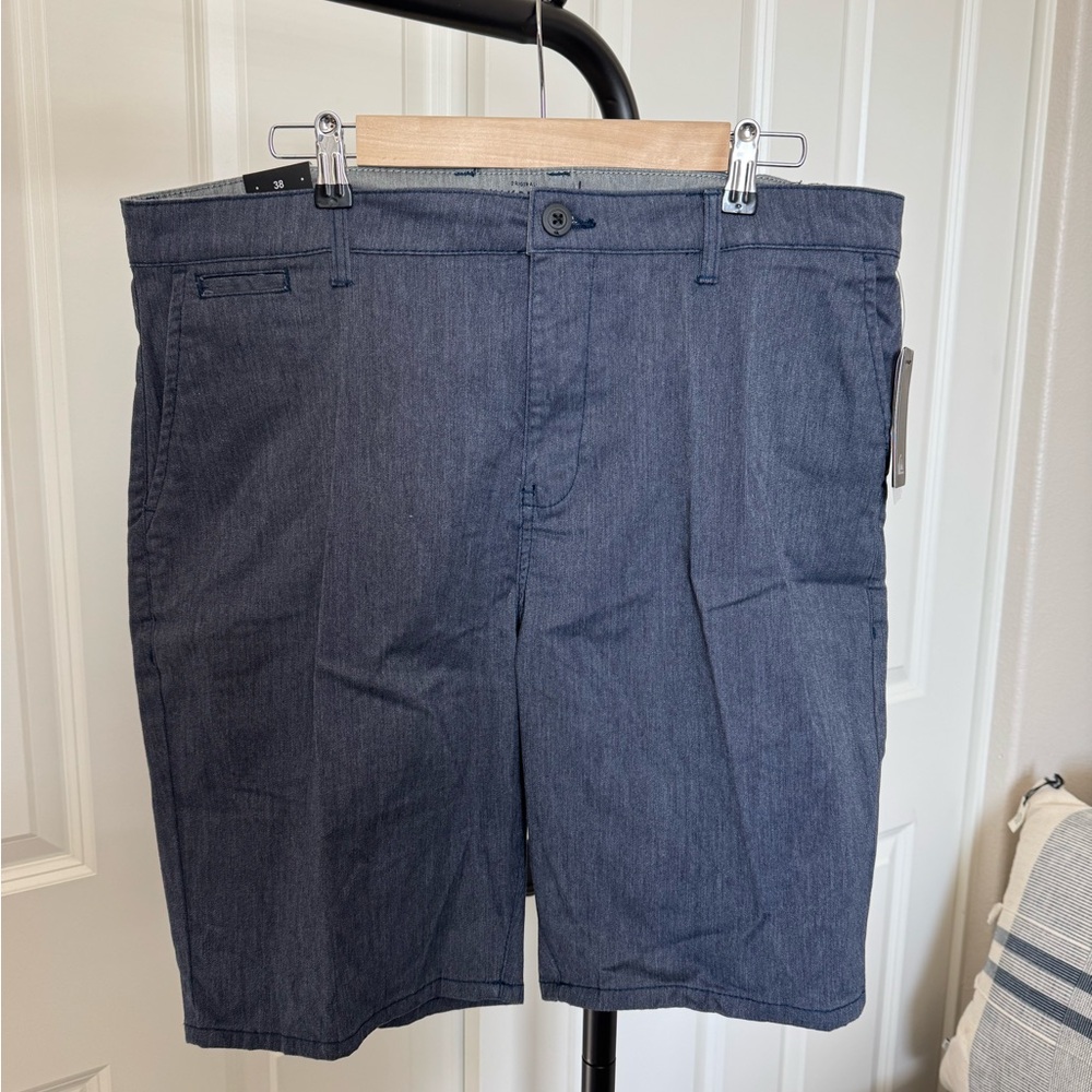 Quiksilver Blue Flat Front Shorts Classic Style